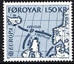 Faeroe Islands 1982 Europe - C.E.P.T 1,50 KR Multicolor Scott 81